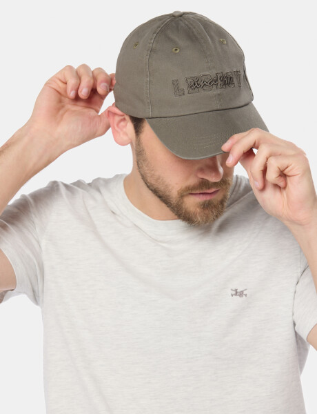 GORRO VISERA DE LONA BORDADO Verde