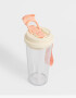 Accesorios Cocina Estampados Vaso Alto De Plástico Estampado Con Manija. - Rosa Bebe