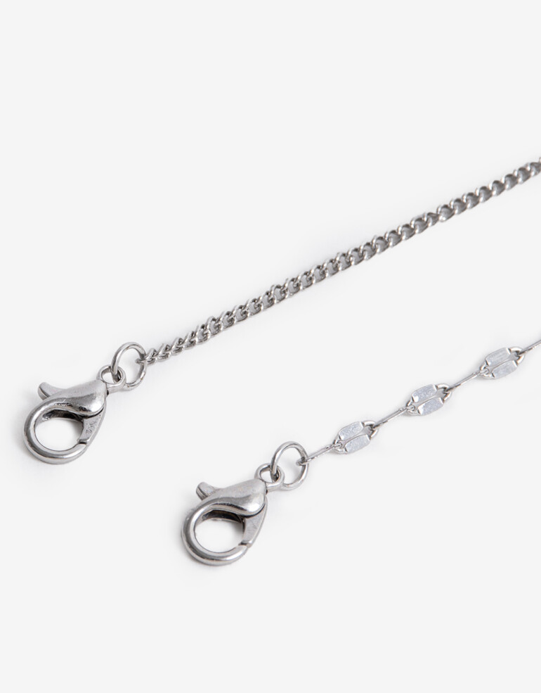 Pulseras Flexibles Sets Metal Set De Pulseras Flexibles - Plateado Rodio