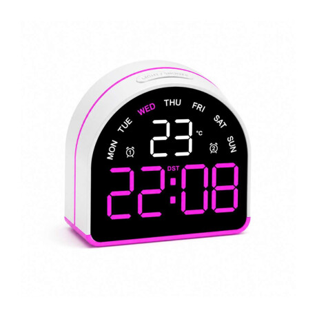 Reloj digital con indicador de temperatura Arco Violeta