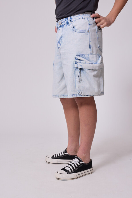 BERMUDA JEAN VARA TEEN DIXIE Celeste Claro