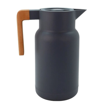 Jarra Térmica de 1Lt en Plástico y Mango Recto en Madera Gris