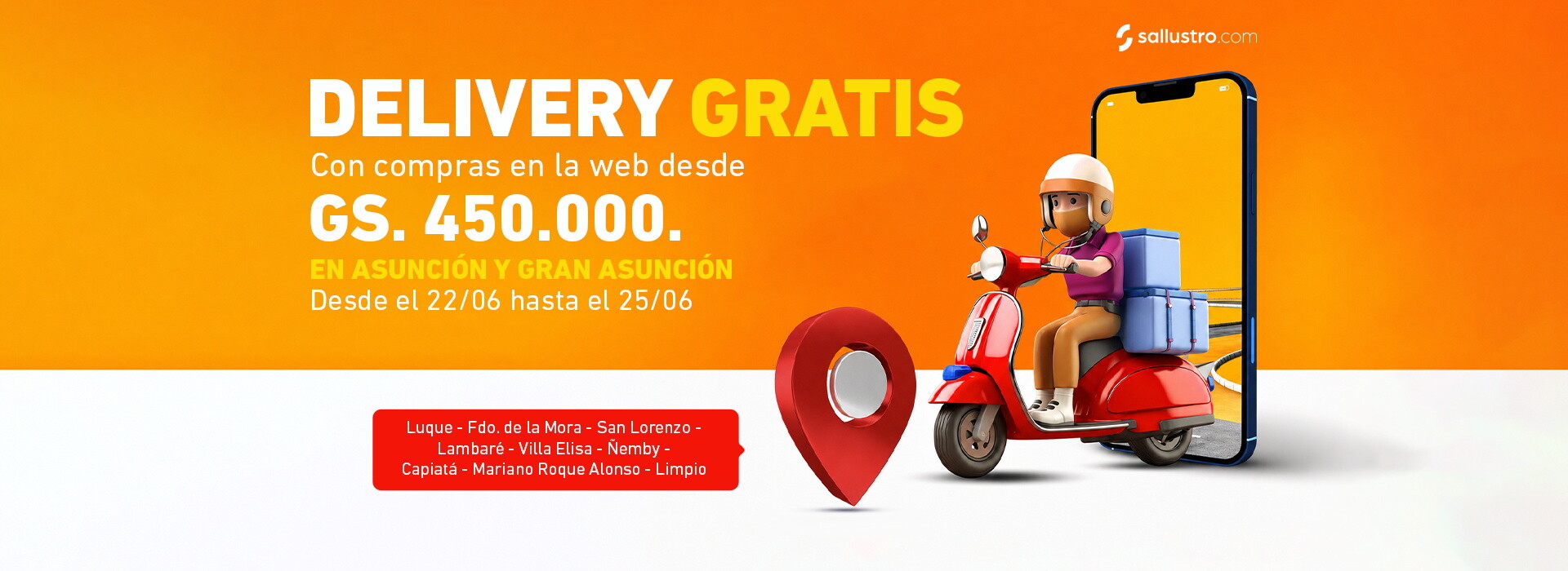 DELIVERY GRATUITO ASUNCION Y GRAN ASUNCION