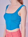 Musculosa Bengali Azul Petroleo