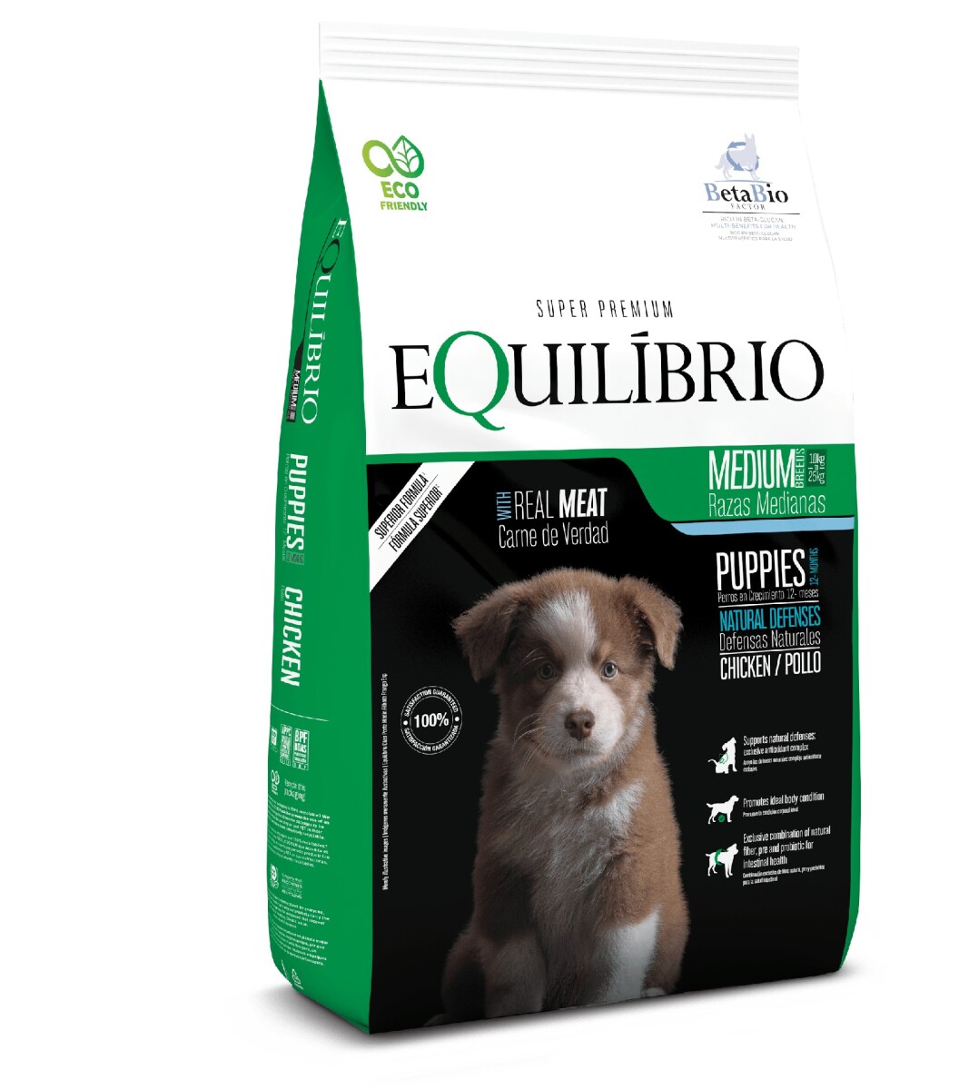 EQUILIBRIO DOG MEDIUM PUPPY CHICKEN 2,5KG 