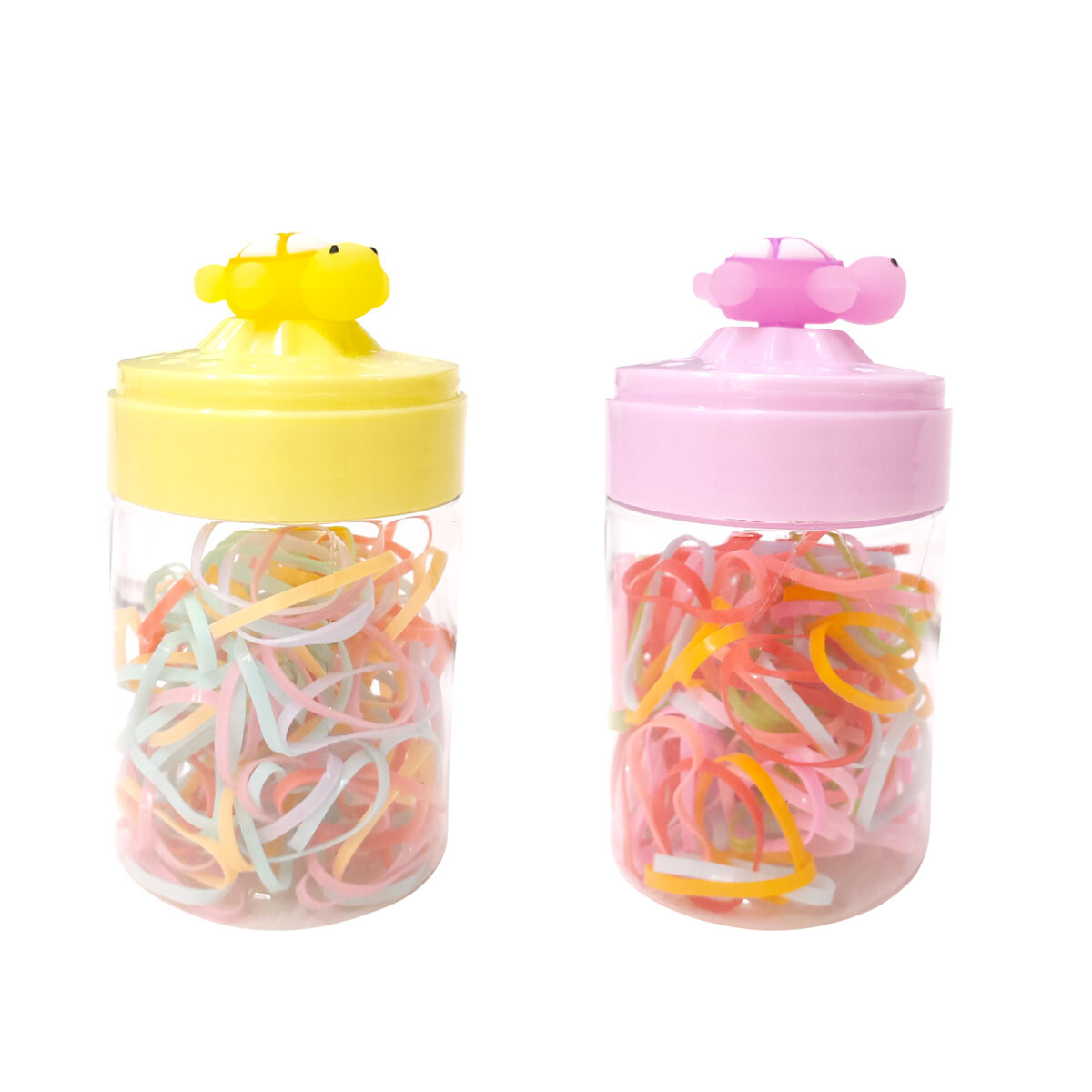 Colitas para el cabello de goma en frasco - Colitas Para El Cabello De Goma En Frasco 