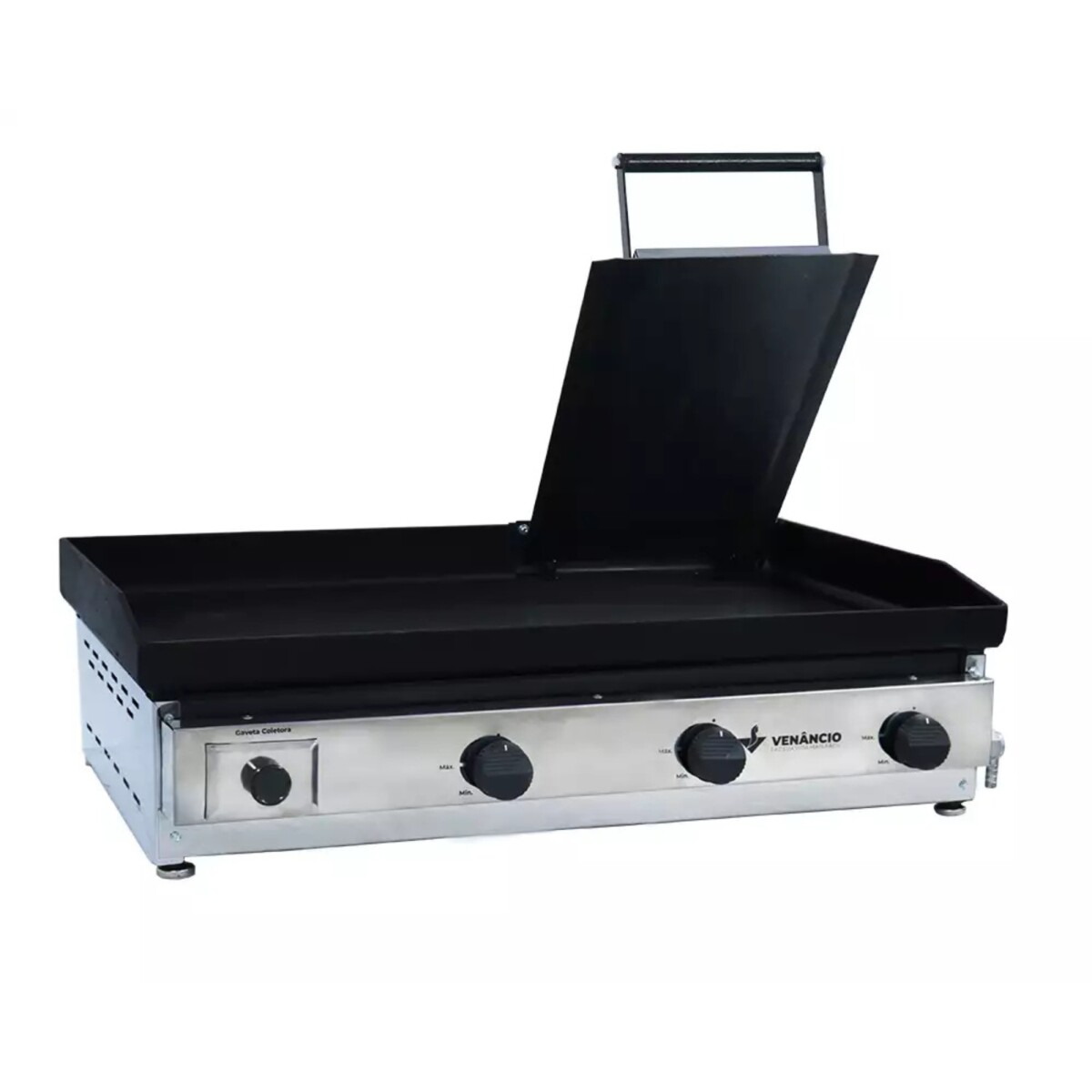 Plancha a Gas con Prensa 80 cm Venancio 