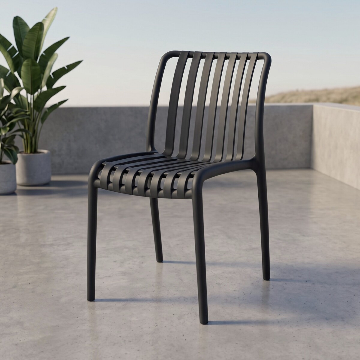 Silla de Exterior Omega - Negro 