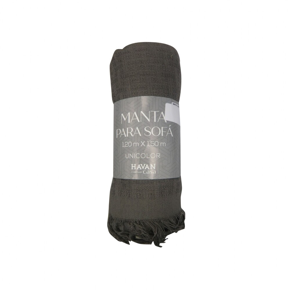 Manta Throw - 120x150cm Gris Oscuro