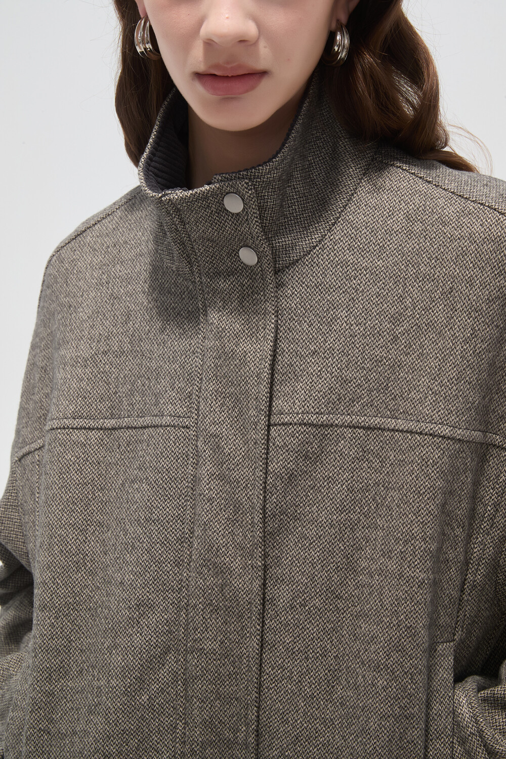 Campera Naiar Gris Melange