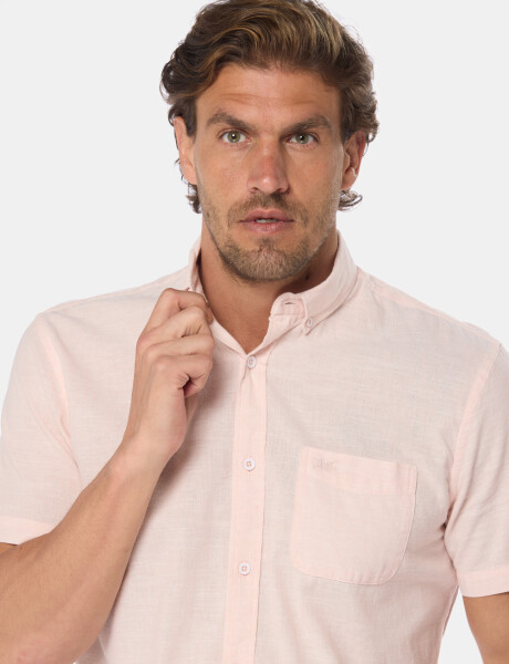 CAMISA DE LINO Rosa