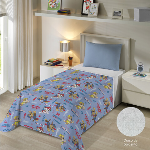 Frazada Infantil Corderito Paw Patrol 1 plaza Oficial U