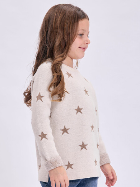 Buzo punto lunares Beige