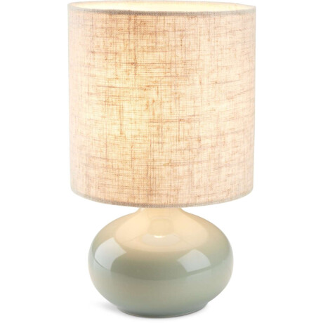 Lampara Mesa Eivin Ø15Xa25Cm Porcelana