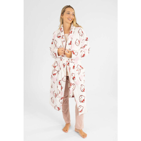 Bata hello kitty coral fleece Rosado