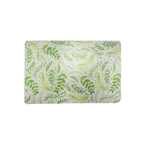 Individual Rectangular Hojas Verde 47 x 27 cm U