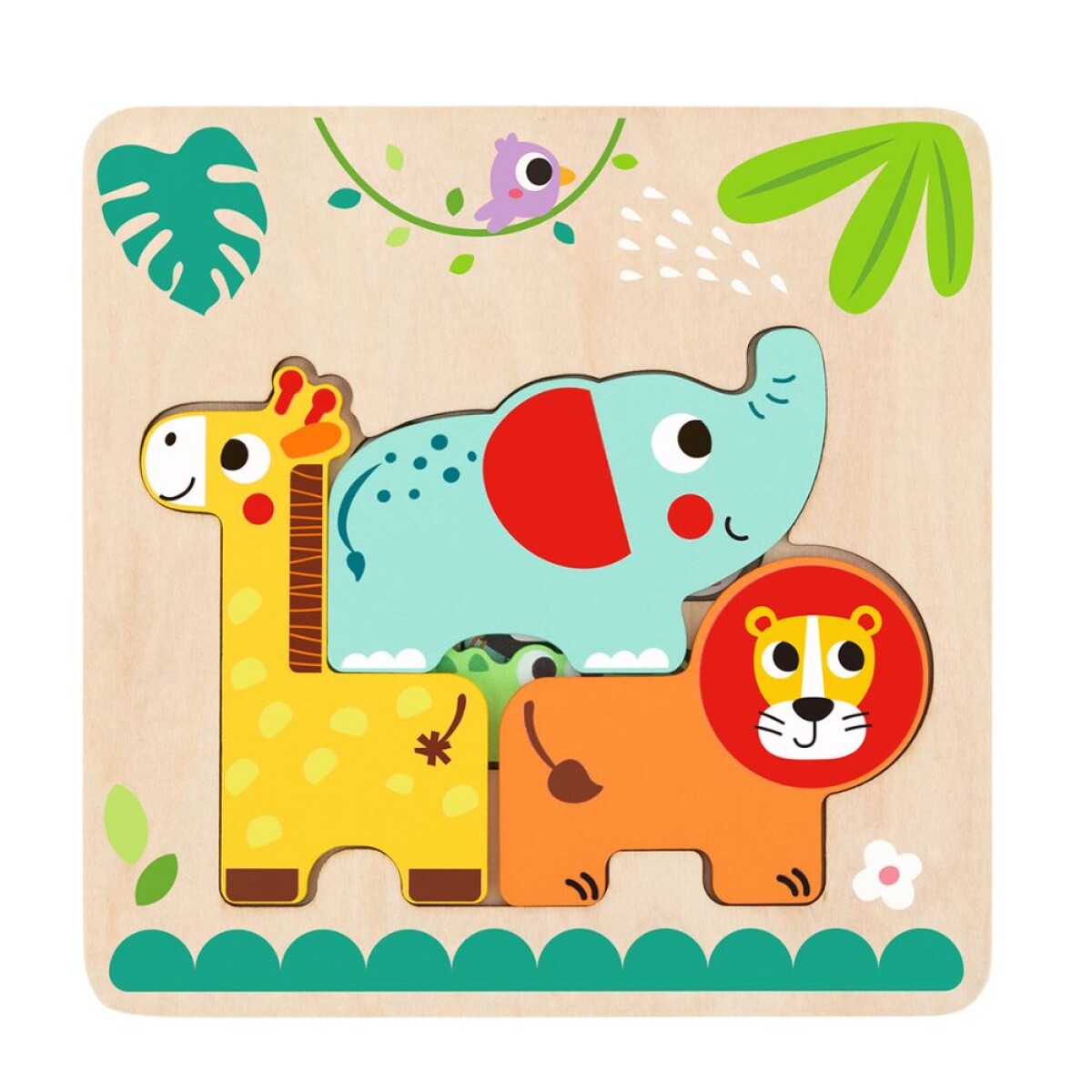 Puzzle multicapas de animales 