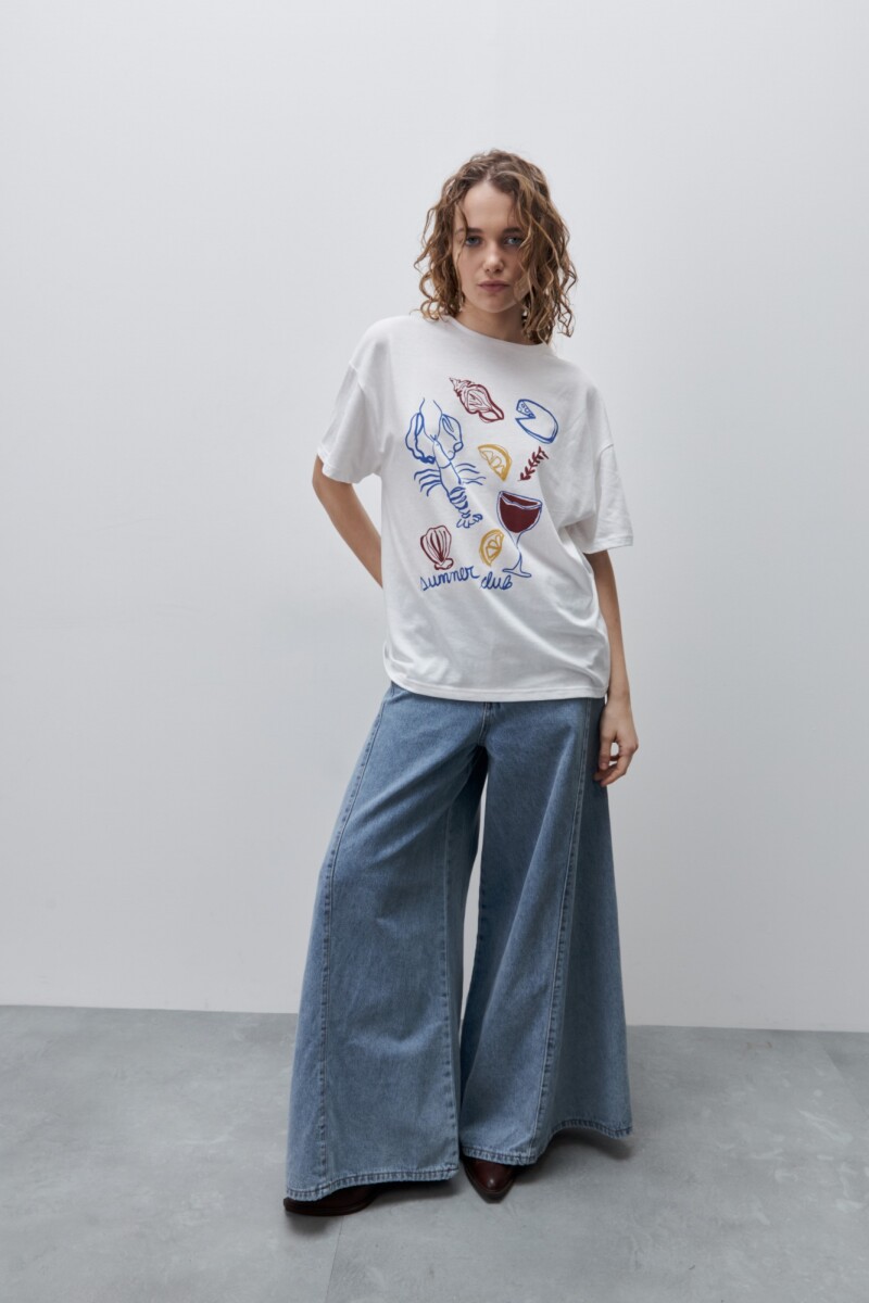 REMERA RENI Blanco