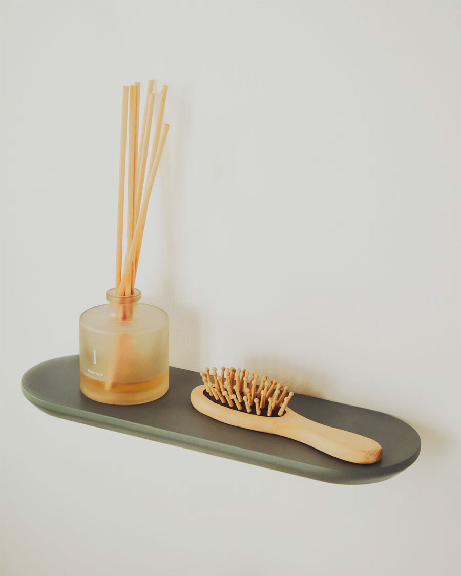 Set Arely de 2 estantes de MDF con acabado lacado verde 30 cm / 55 cm