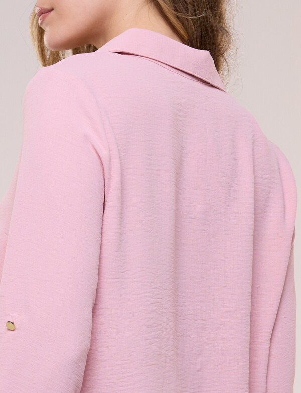 Blusa Holgada Triple Botón ROSA