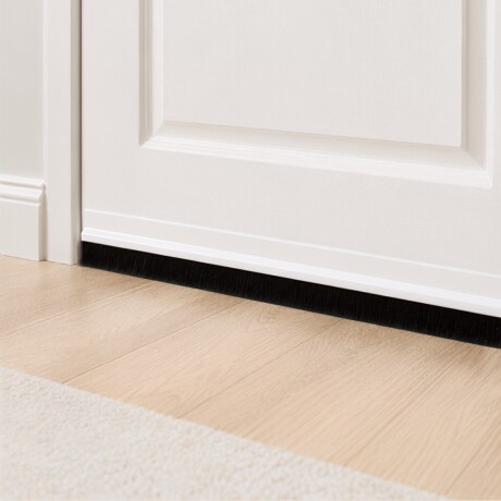 Zócalo adhesivo PVC con cepillo 100 cm BLANCO