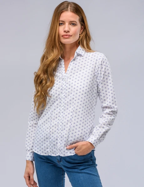 Camisa manga larga estampada Unico