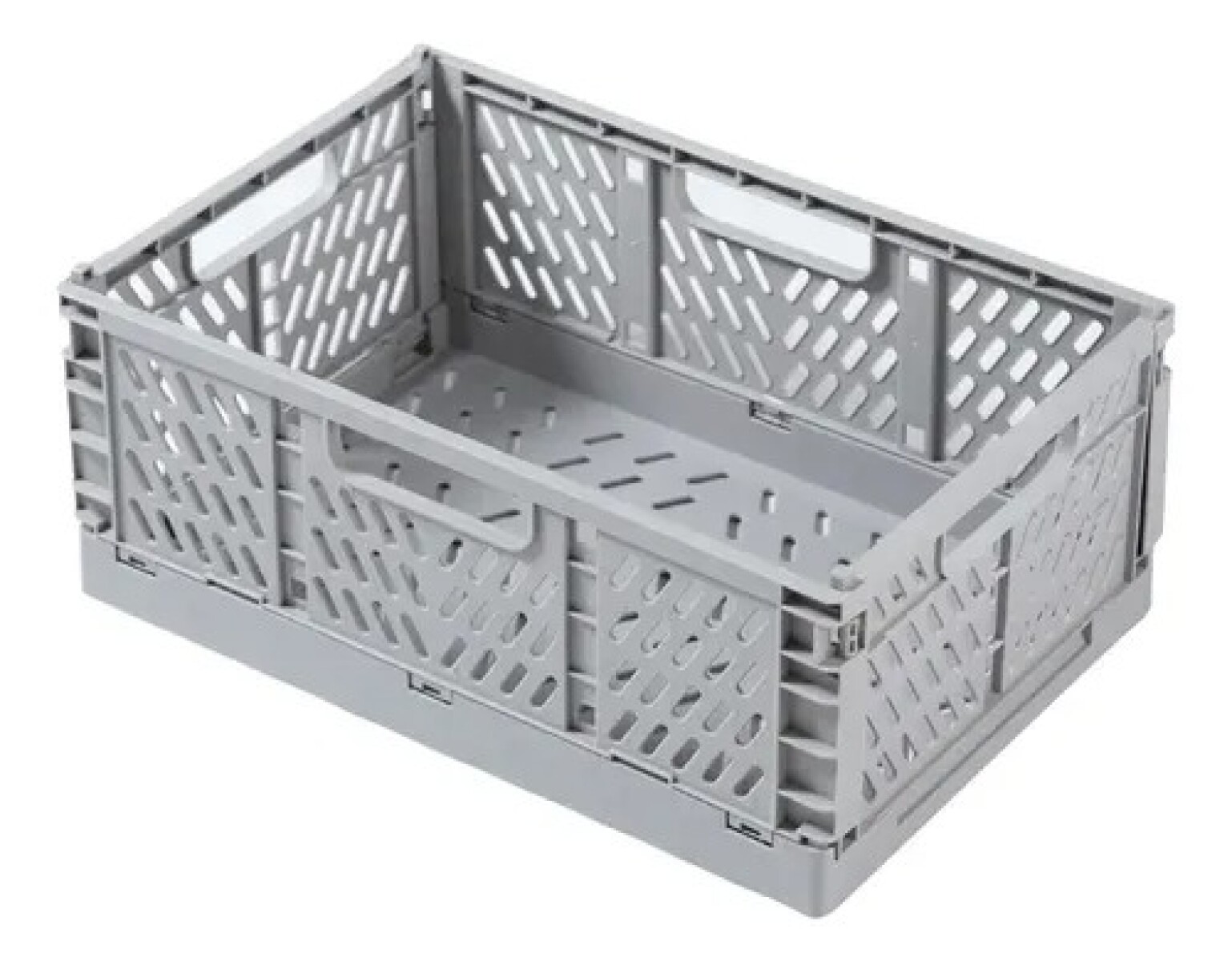 Cestos organizadores cajas plastico reforzado - gris 