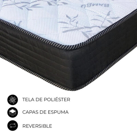Sommier SUPER MEGA Oggo® - Espuma - GARANTIA 1 AÑO 1 Plaza - 78 cm