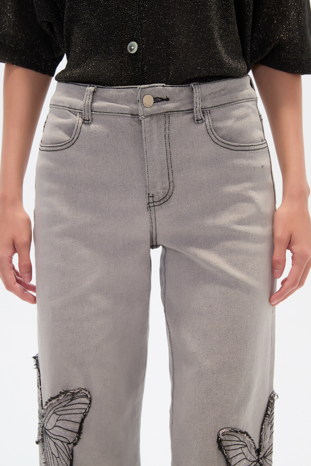 Pantalon Zeballa Gris Claro