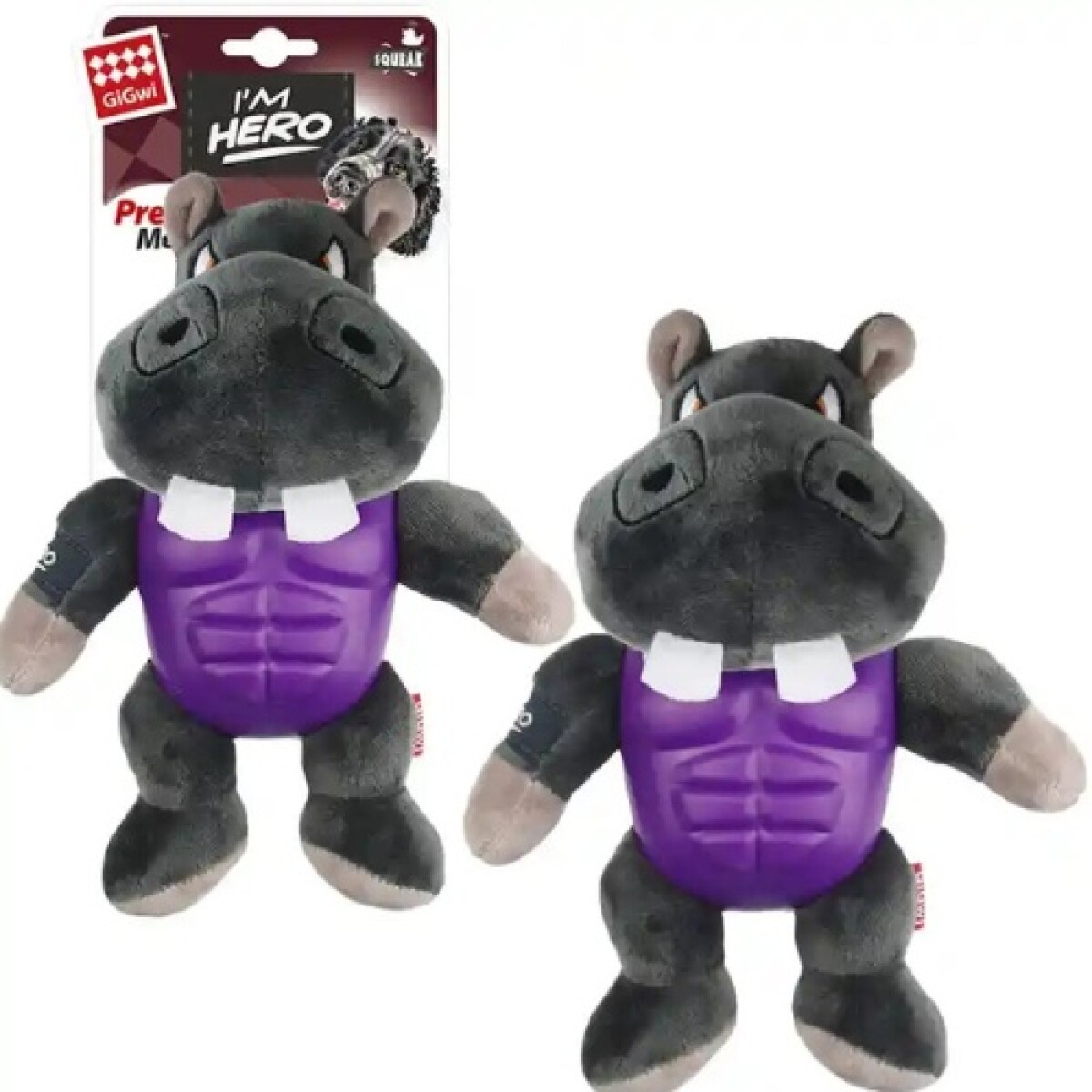 Juguete peluche heroe hipo GiGwi 8090 - Juguete Peluche Heroe Hipo Gigwi 8090 