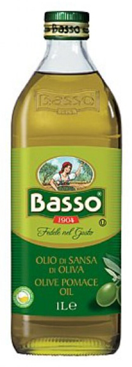 ACEITE DE ORUJO DE OLIVA BASSO POMACE 1 LT ITALIANO 
