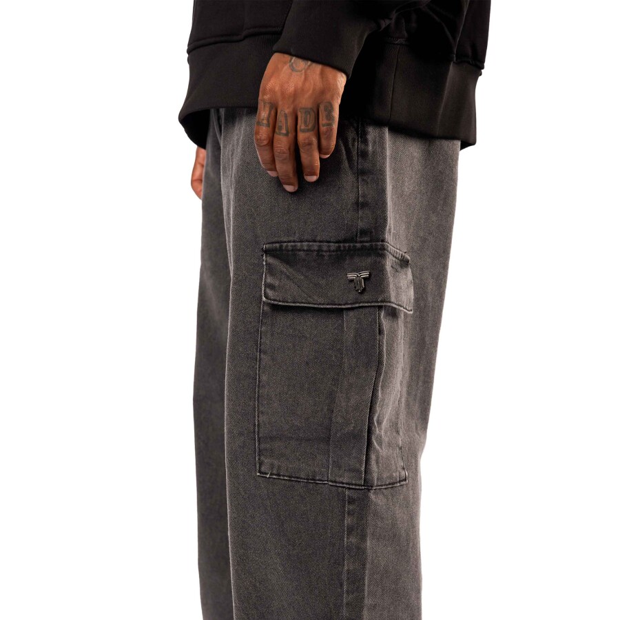 Pantalon de Hombre Tiffosi Jean Cargo Gris