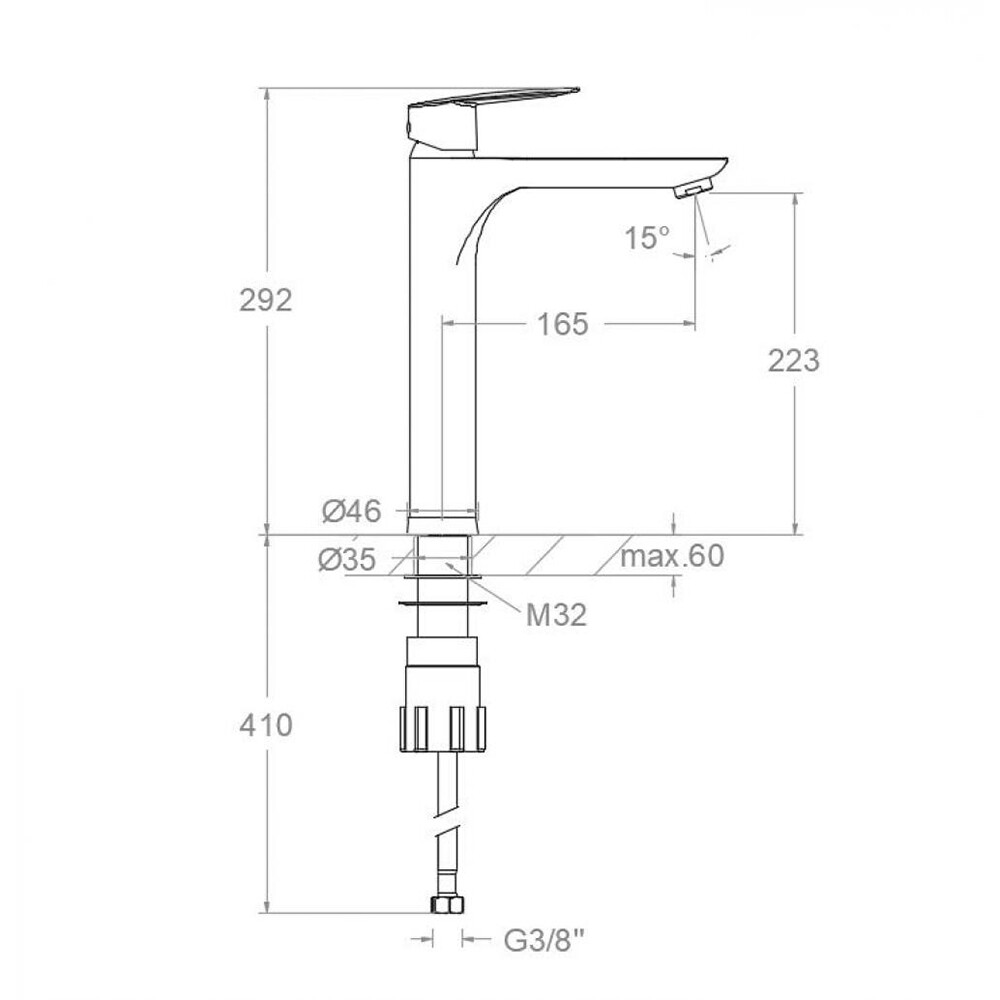 GRIFERÍA MONOCOMANDO ALTA DE LAVATORIO LÍNEA CIVIC RAMON SOLER Grifería Monocomando Alta De Lavatorio Línea Civic Ramon Soler
