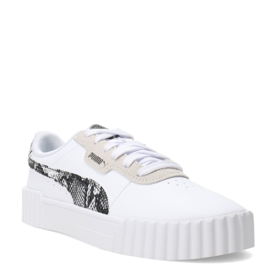 Championes de Mujer Puma Carina 3.0 Snake Chic Blanco - Negro - Gris