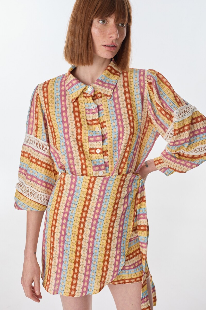 Camisa Hibisco Estampa Lotos