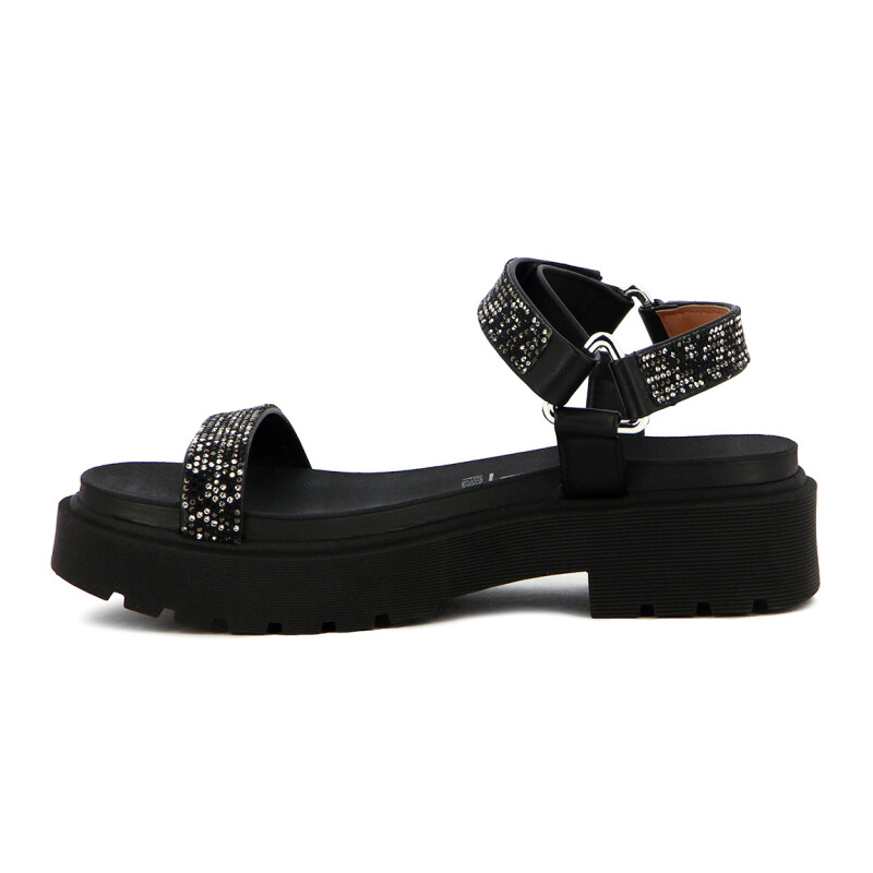 Vizzano Sandalia Dama 1 Tira Con Pulsera Suela Corrida Negro