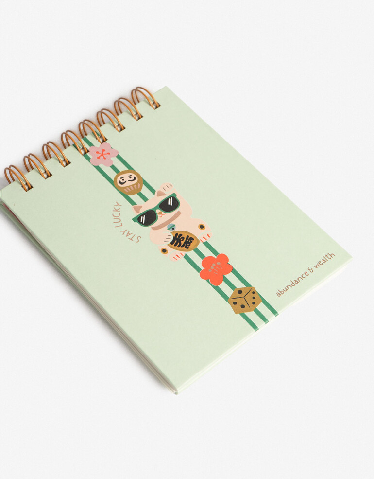 Anotadores Cuadernos y Memos Cuaderno Anotador "lucky Cats" - Combinacion Multicolor