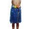 Pollera Hawaina 40cm Azul