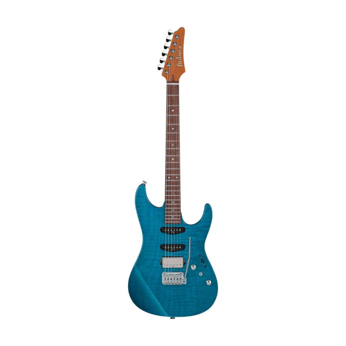 Guitarra Electrica Ibanez Mmn1-tab Martin Miller Signature Transparent Aqua Blue C/estuche 