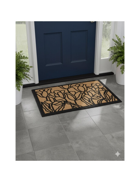 FELPUDO COCO/GOMA 40X60CM H.1CM TULIPANES FELPUDO COCO/GOMA 40X60CM H.1CM TULIPANES