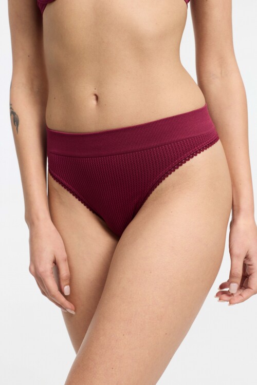 Colaless Pimenton Trenza Borgoña