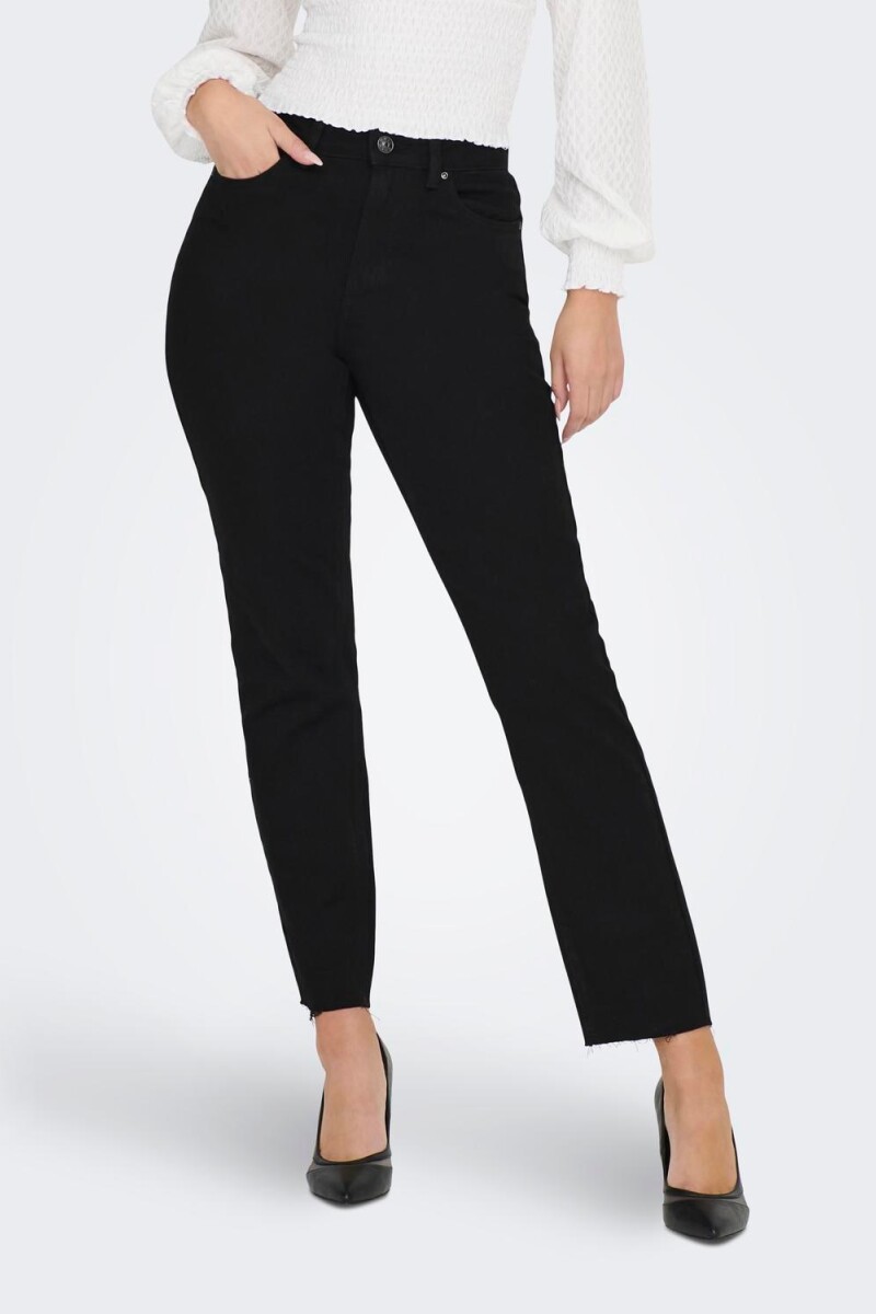 Jeans Emily Cropped Black Denim