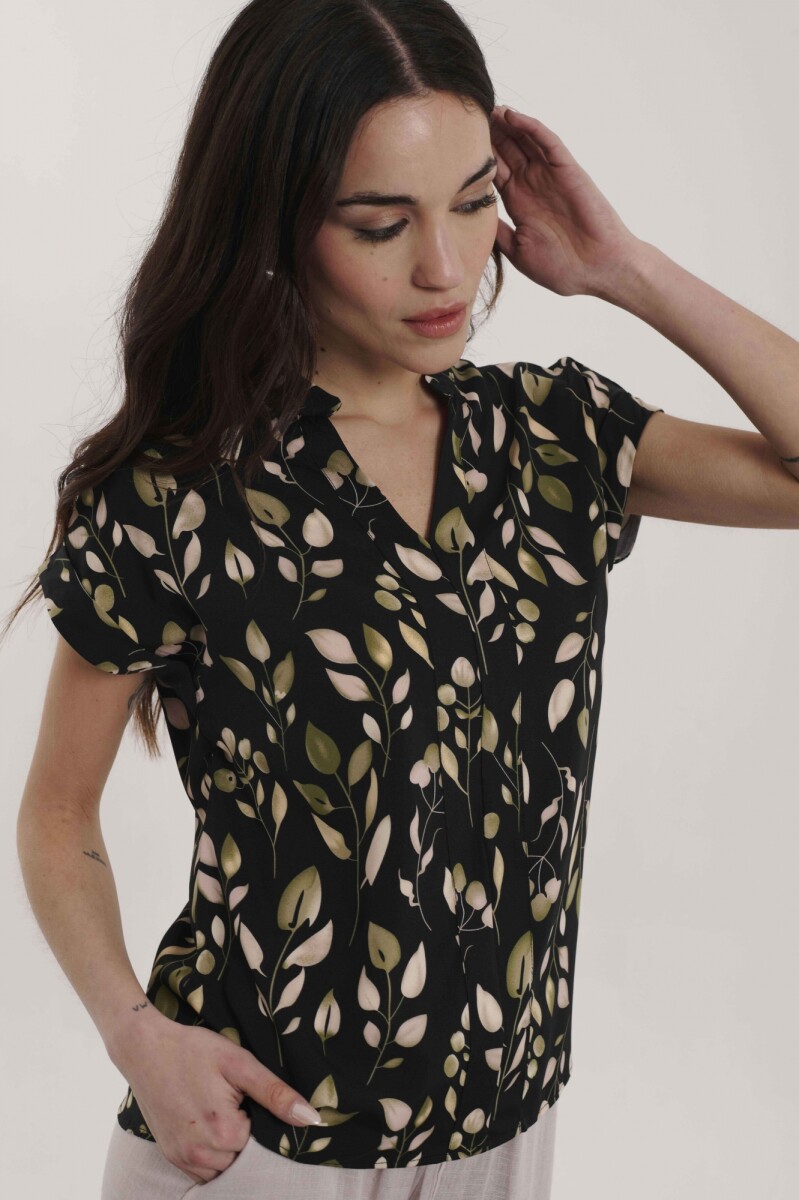 BLUSA MAGDA - ESTAMPADO NEGRO 