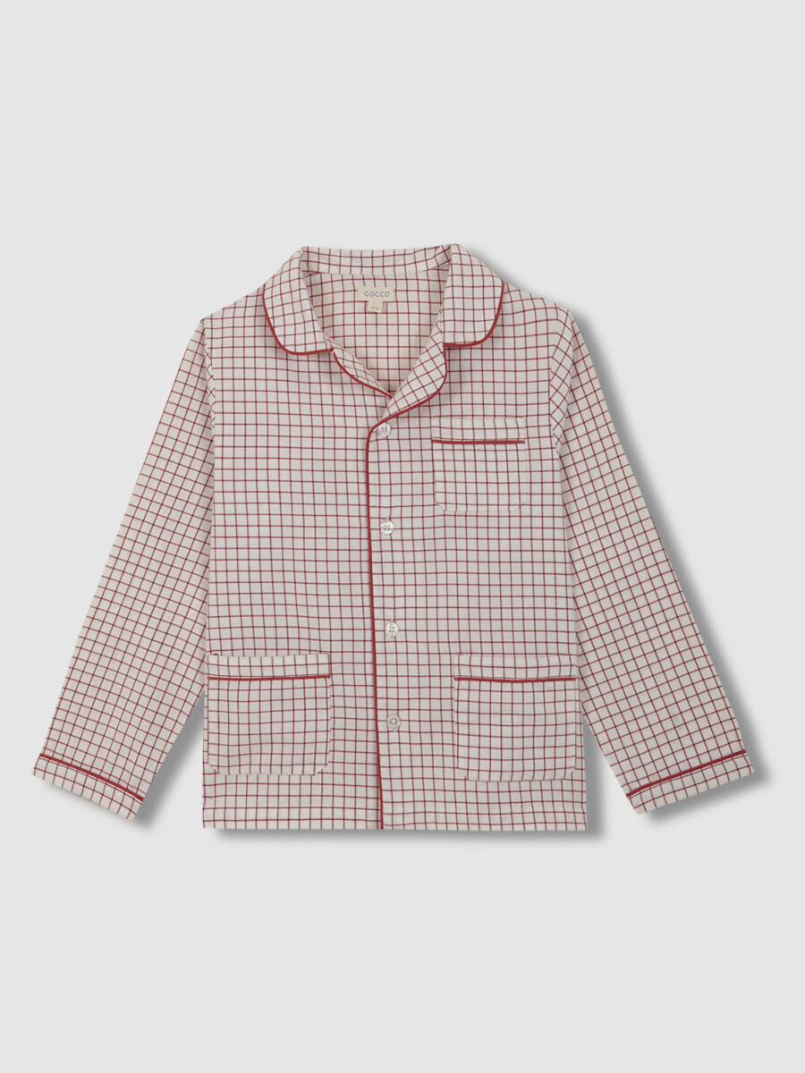 Pijama Cuadros Cereza