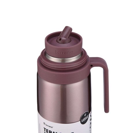 Termo 1Lt. Premium Manija Rigida Lila Metalizado
