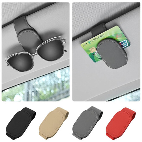 Set X4 Gancho Organizador De Auto+ Soporte De Lentes Negro