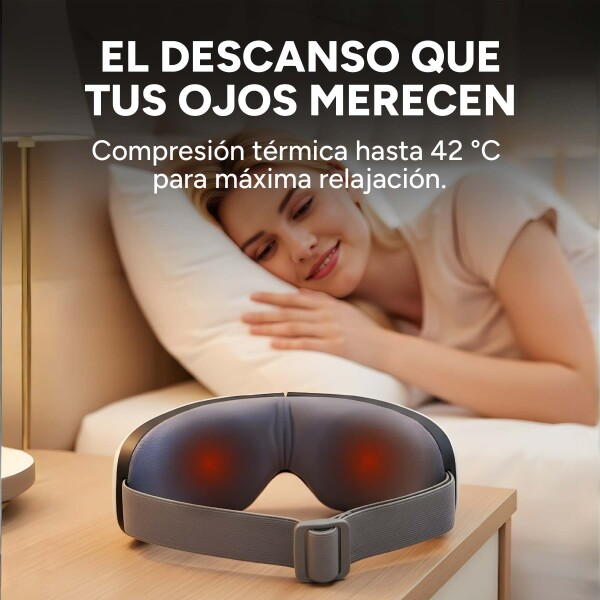 Masajeador Corporal Ojos Dolor Cabeza 3 Modos Uso Recargable Color Blanco