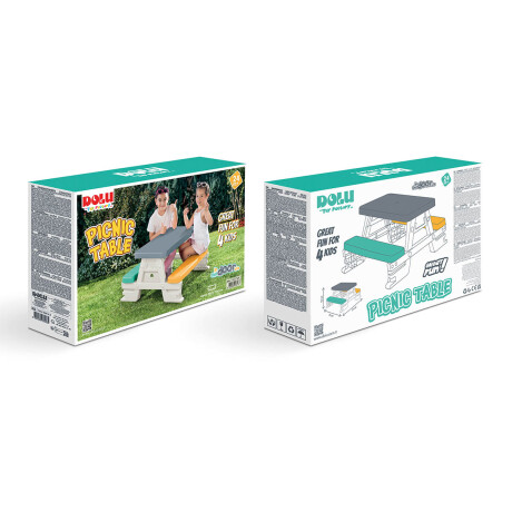 Mesa Infantil Picnic Europea Jardín Niños Juegos Dol002618