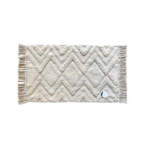 Alfombras de Baño Freece con Flecos 50x80 ZigZag