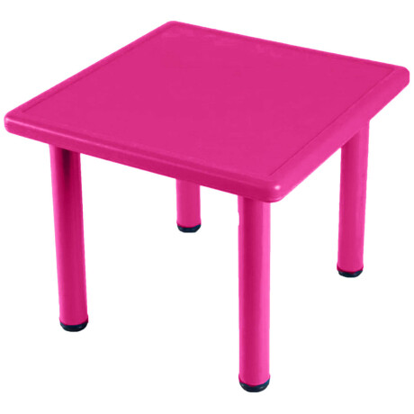 Mesa Infantil Plastico Y Metal Para Niños Escuela Rosa